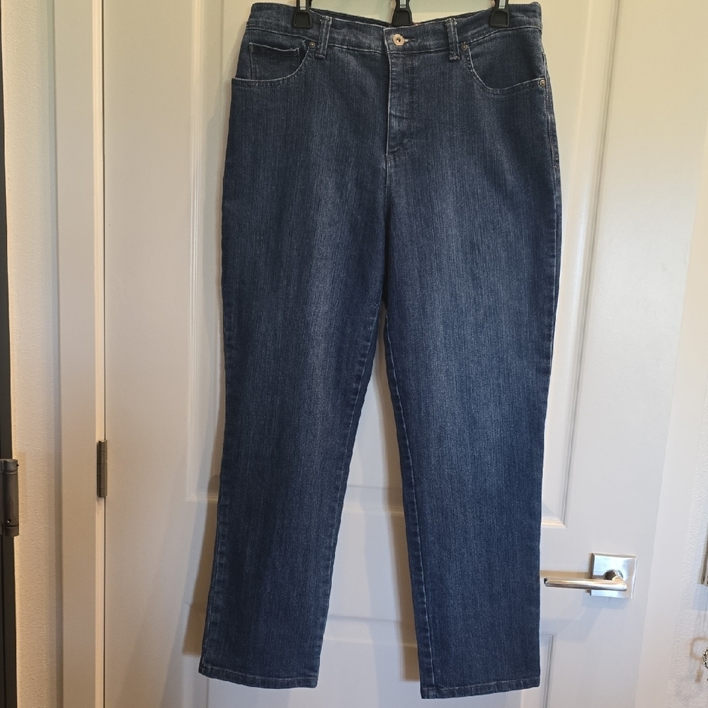 Gloria Vanderbilt Amanda Blue Straight Leg Jeans Sz 12